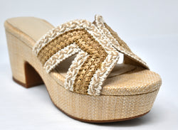 Chocolat Blu Gen Raffia Sandal